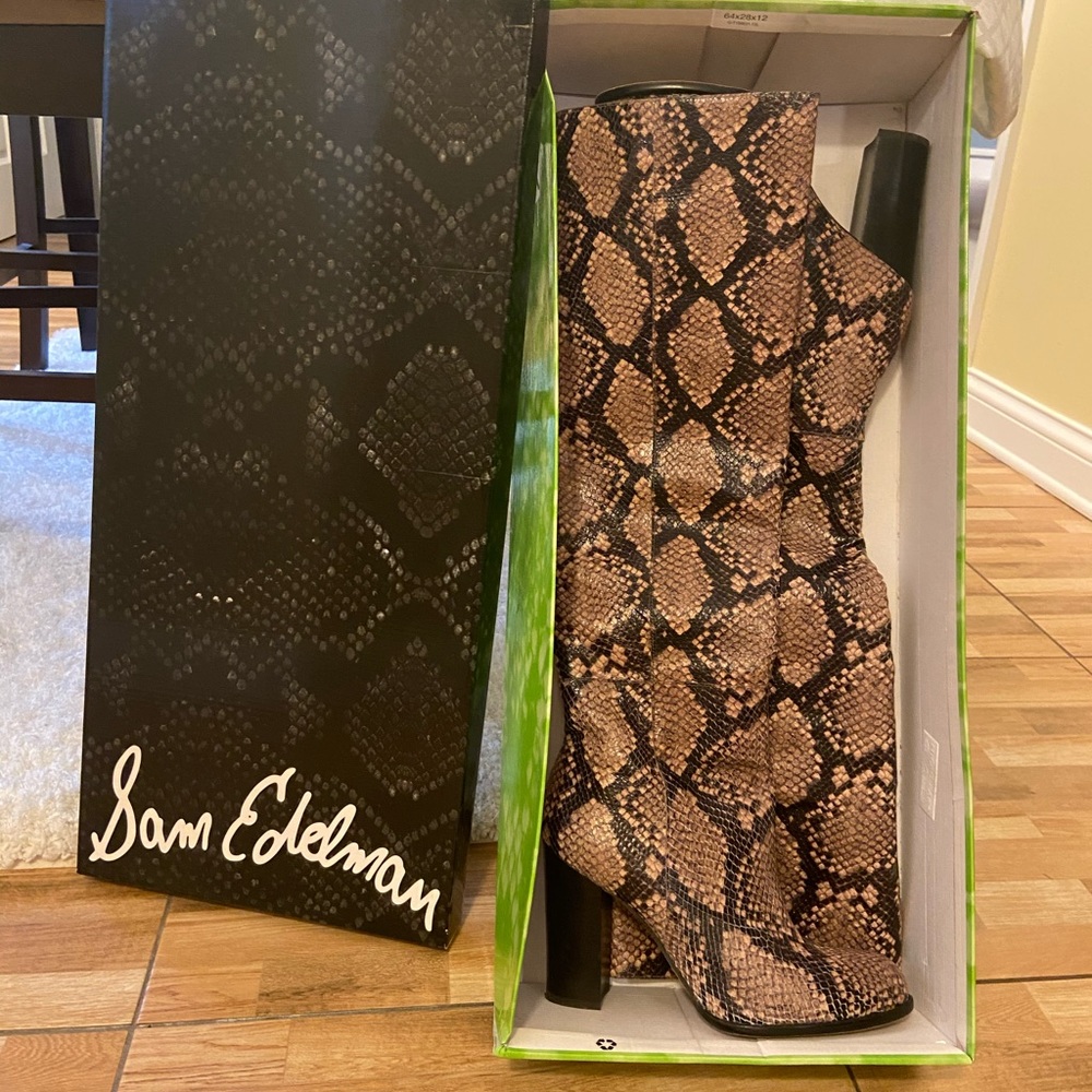 Sam Edelman snake skin boots